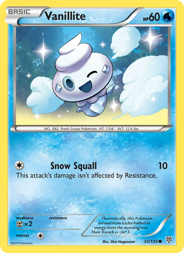 Vanillite, Normal