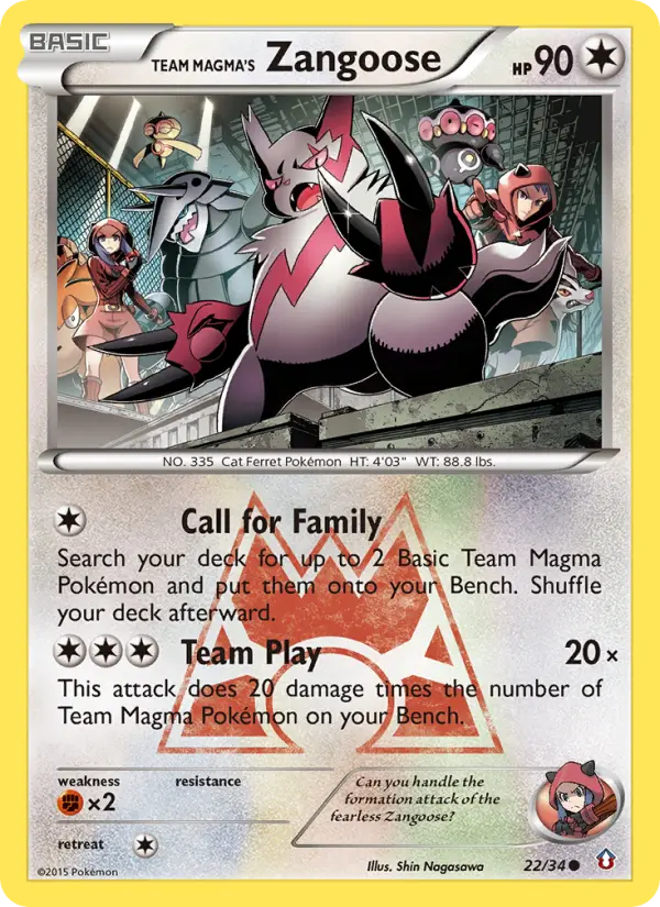 Team Magma's Zangoose, Normal