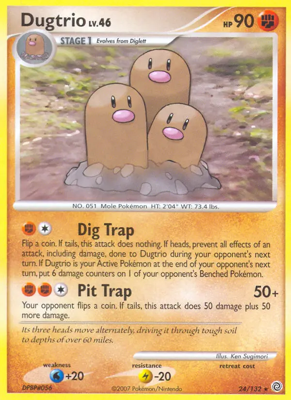 Dugtrio, Normal