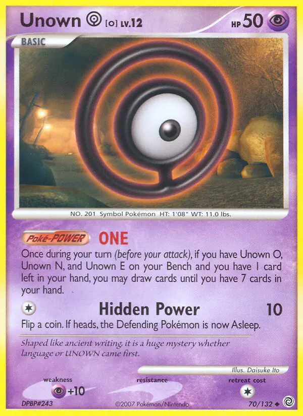 Unown O, Normal