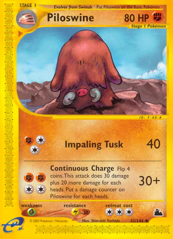 Piloswine, Normal