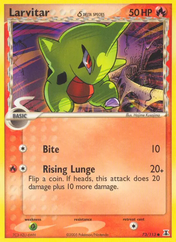 Larvitar δ, Normal · Delta Species