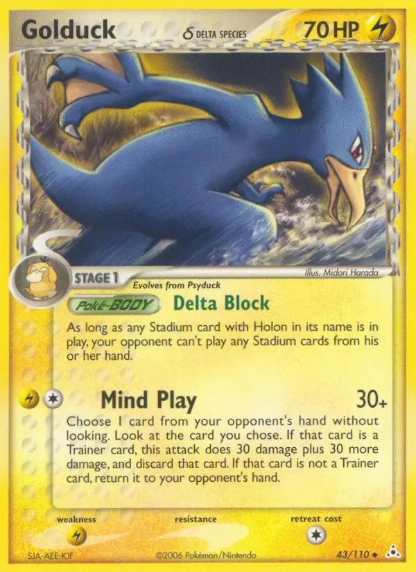 Golduck δ, Normal · Delta Species