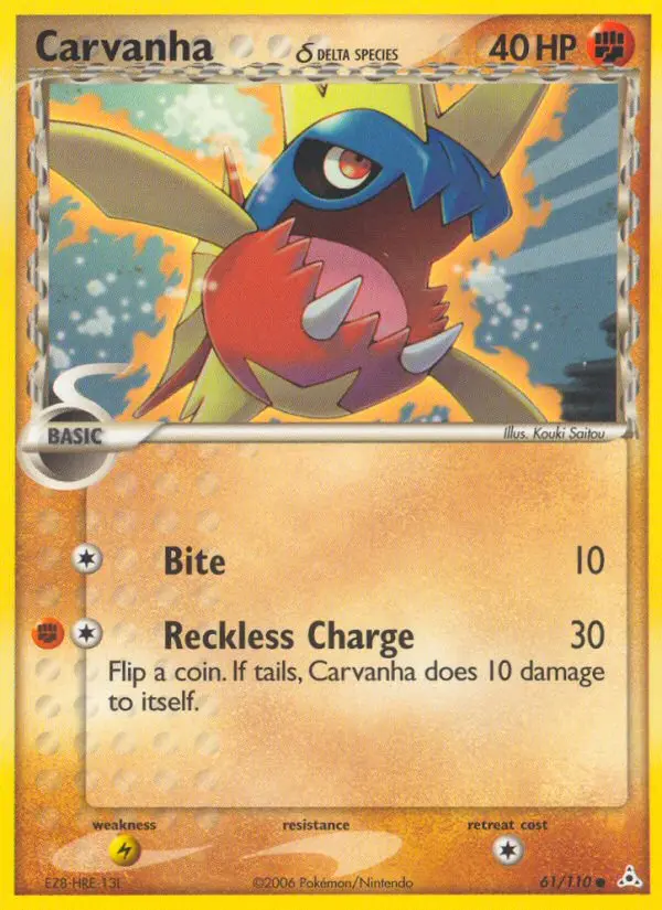 Carvanha δ, Normal · Delta Species
