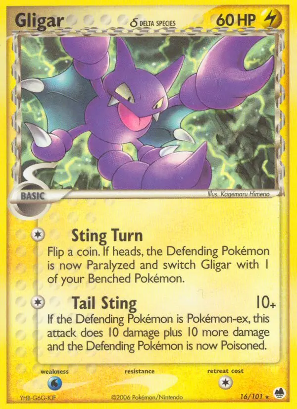 Gligar δ, Normal