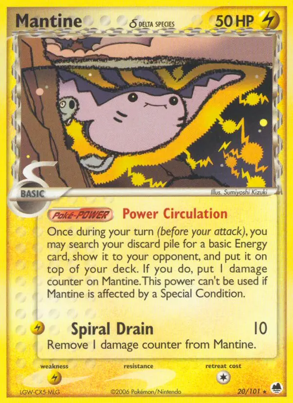 Mantine δ, Normal