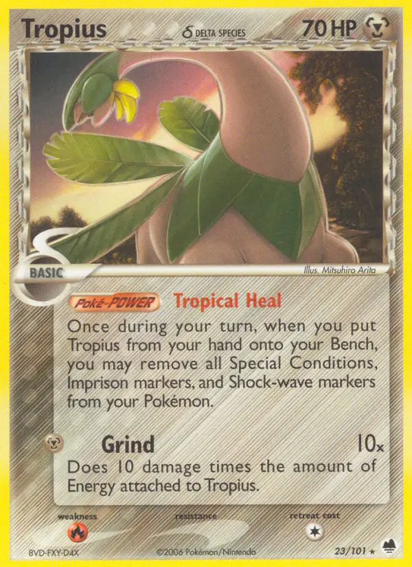 Tropius δ, Normal