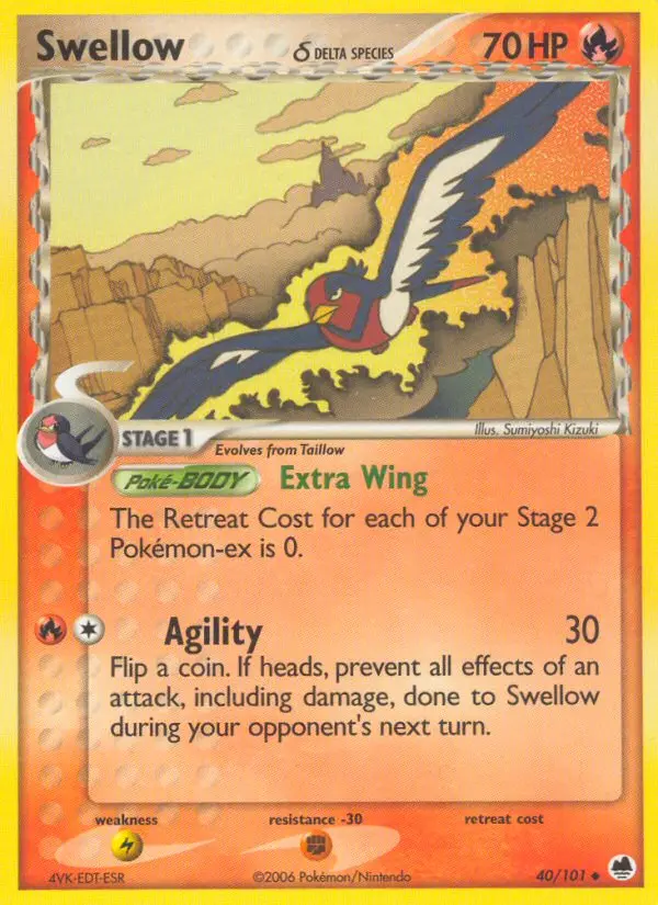 Swellow δ, Normal · Delta Species