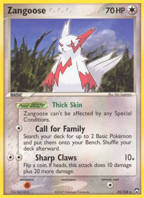 Zangoose, Normal