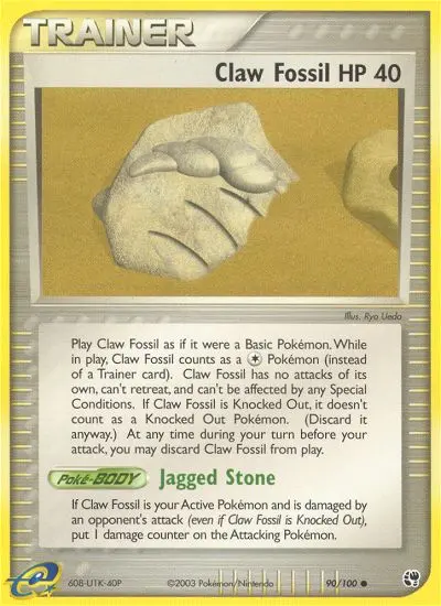 Claw Fossil, Normal