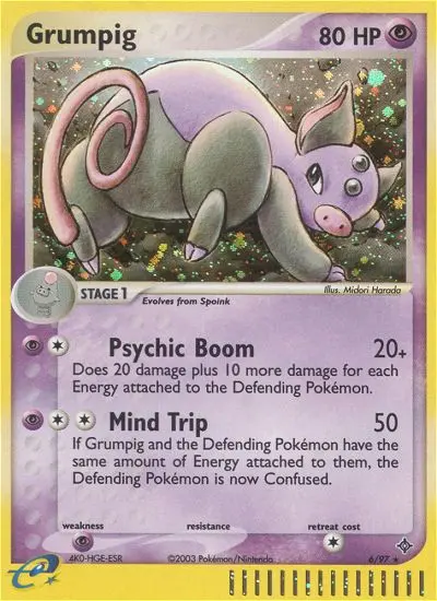 Grumpig, Holo