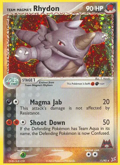 Team Magma's Rhydon, Holo