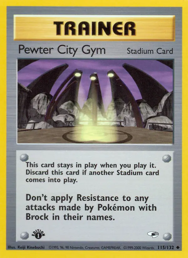 Pewter City Gym, First Edition Normal