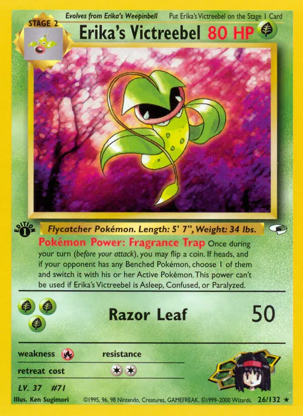 Erika's Victreebel, First Edition Normal