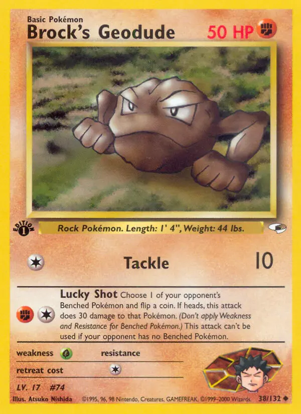Brock's Geodude, First Edition Normal