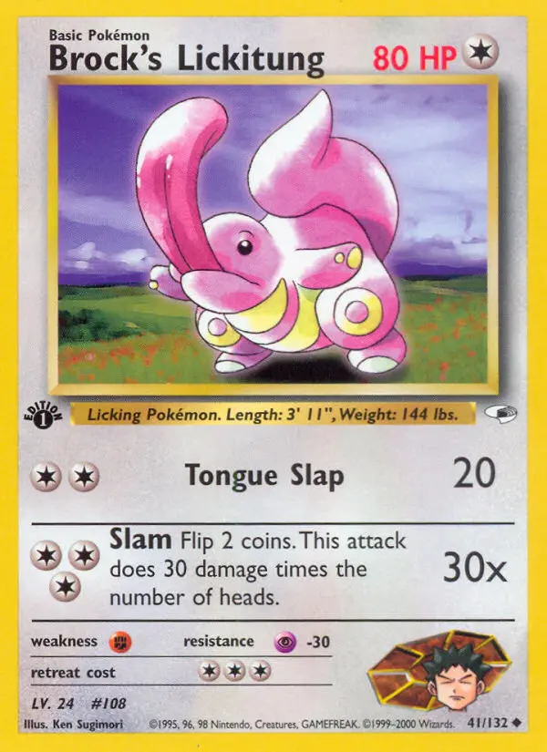 Brock's Lickitung, First Edition Normal