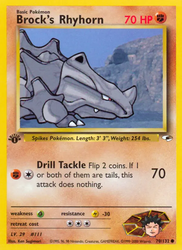 Brock's Rhyhorn, First Edition Normal