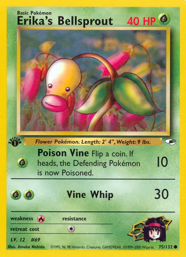 Erika's Bellsprout, First Edition Normal
