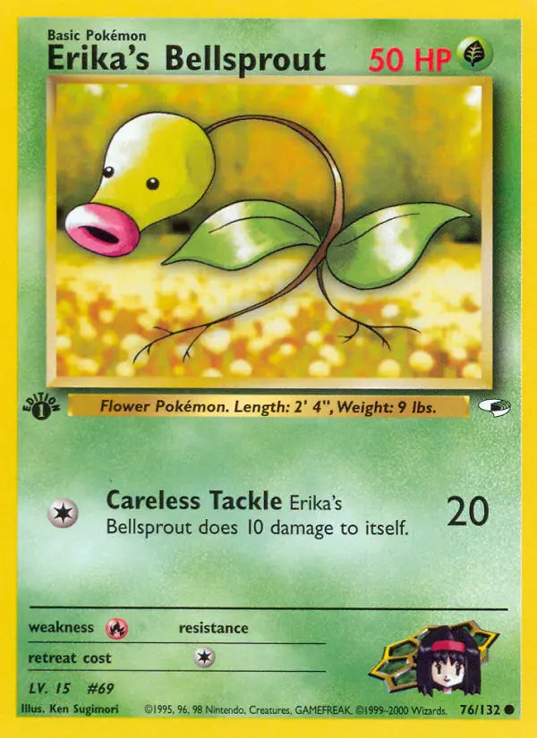 Erika's Bellsprout, First Edition Normal