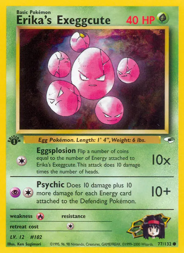 Erika's Exeggcute, First Edition Normal
