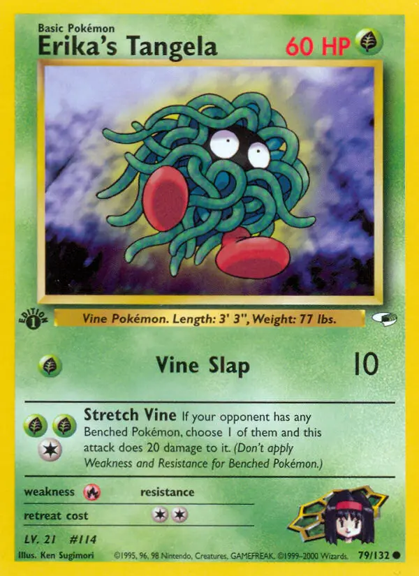 Erika's Tangela, First Edition Normal