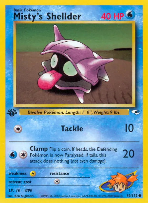 Misty's Shellder, First Edition Normal