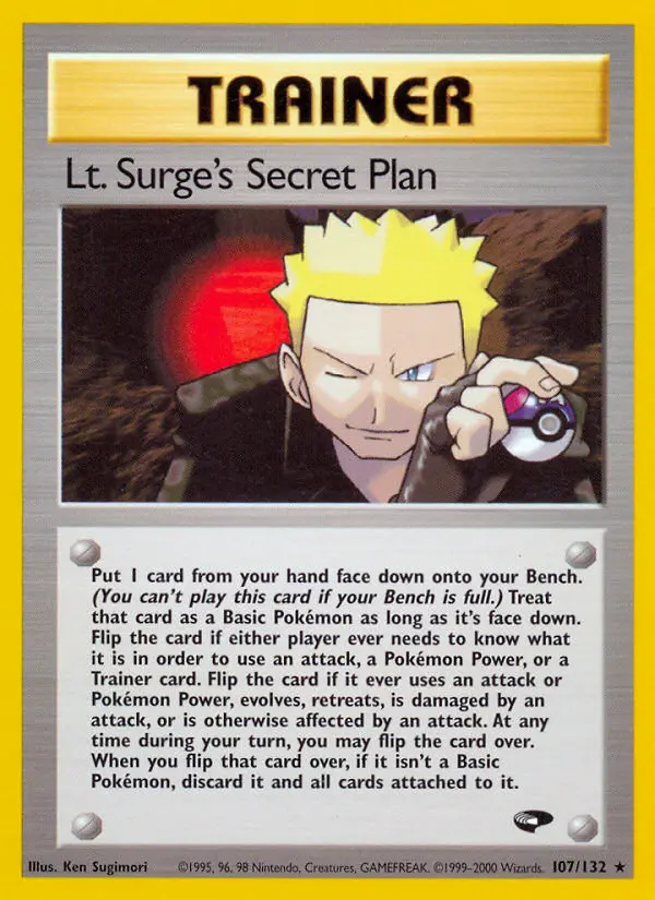 Lt. Surge's Secret Plan, First Edition Normal