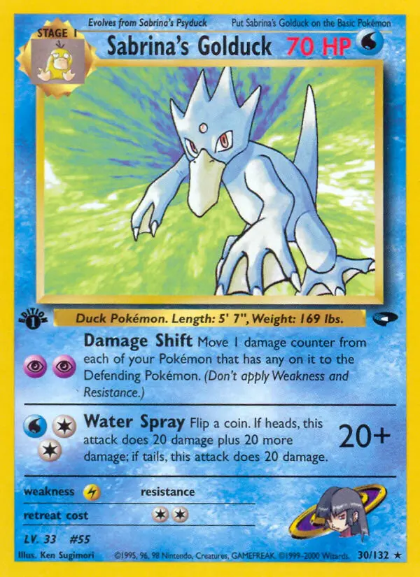 Sabrina's Golduck, First Edition Normal
