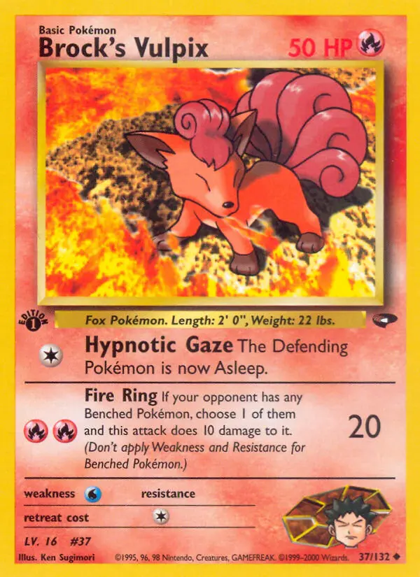 Brock's Vulpix, First Edition Normal