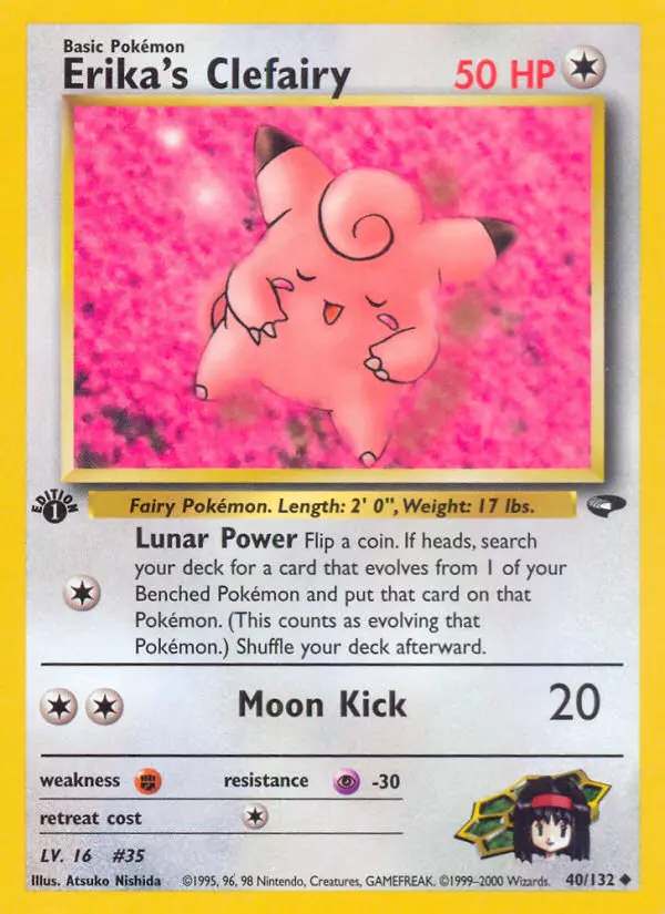 Erika's Clefairy, First Edition Normal