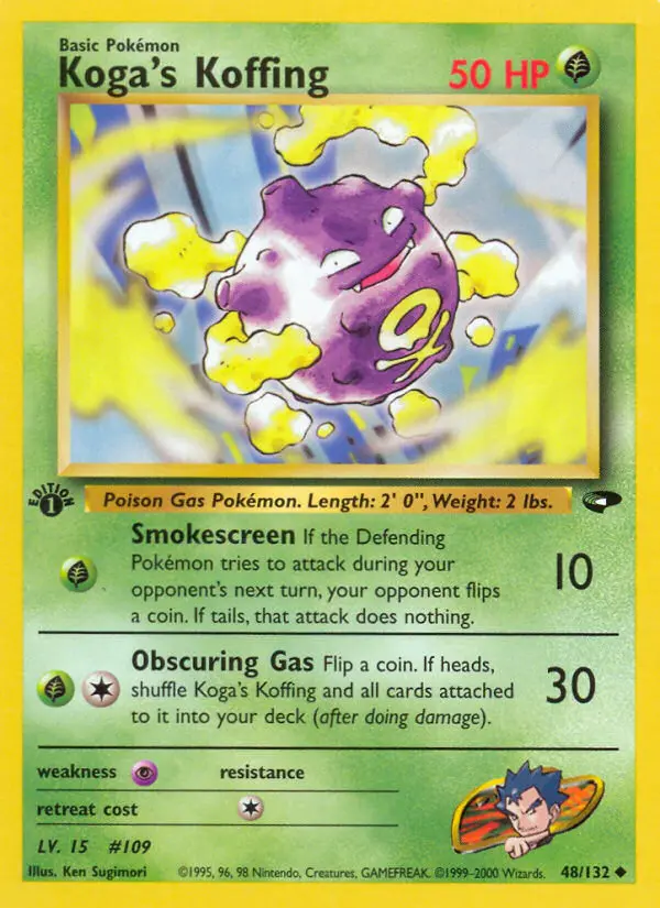 Koga's Koffing, First Edition Normal