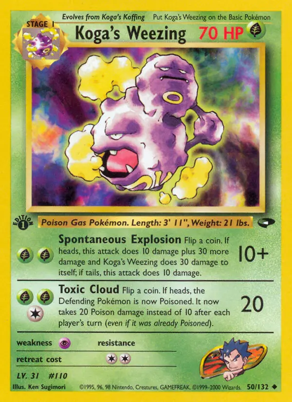 Koga's Weezing, First Edition Normal