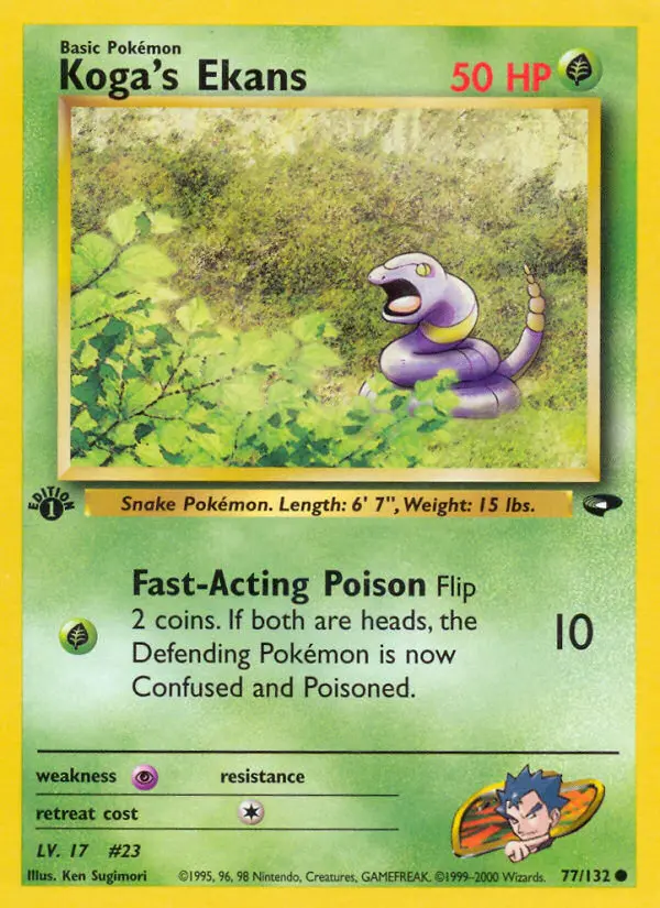 Koga's Ekans, First Edition Normal