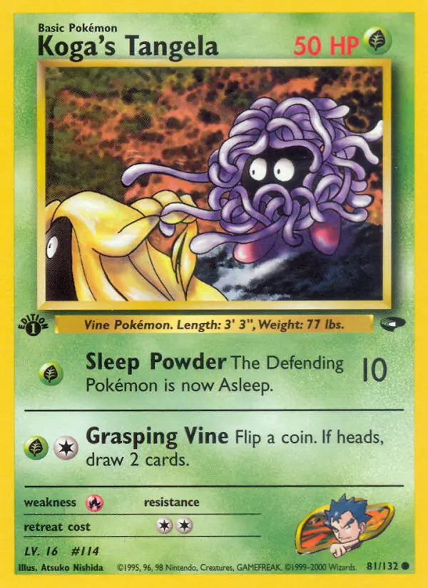 Koga's Tangela, First Edition Normal