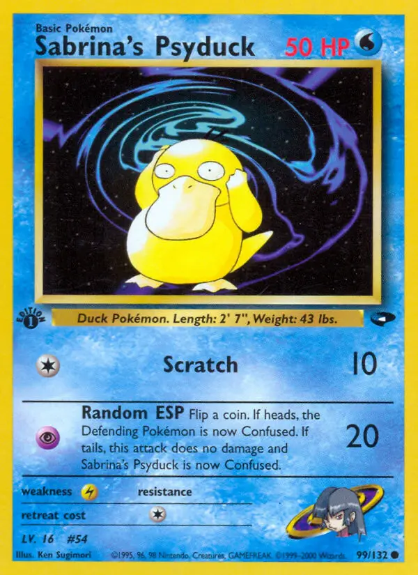 Sabrina's Psyduck, First Edition Normal