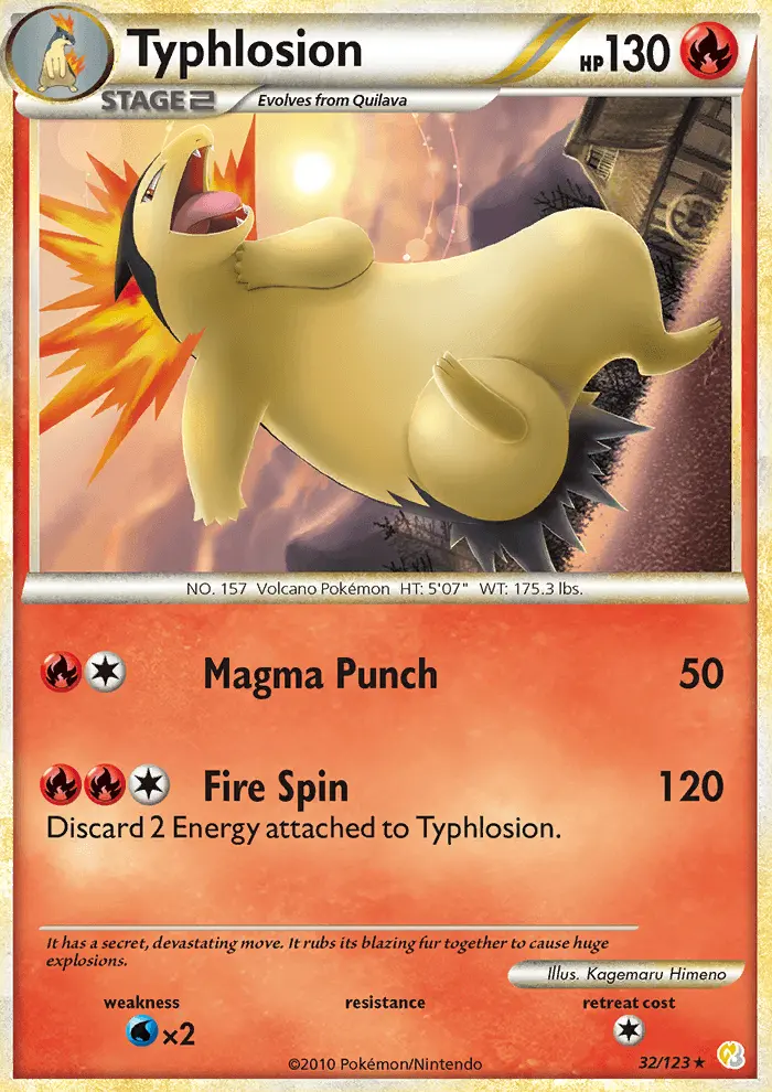 Typhlosion, Normal