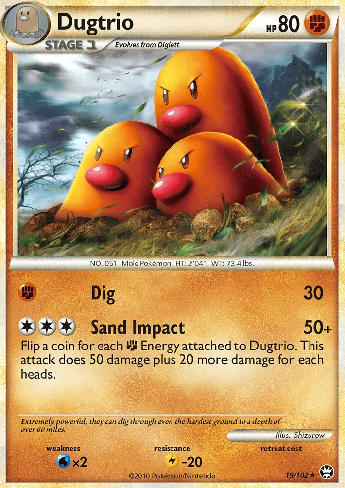 Dugtrio, Normal