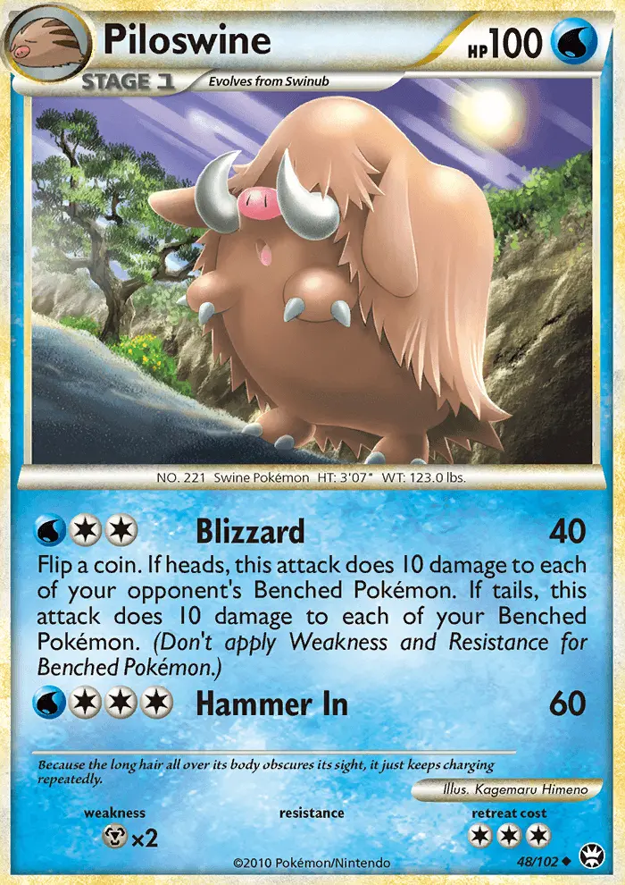 Piloswine, Normal