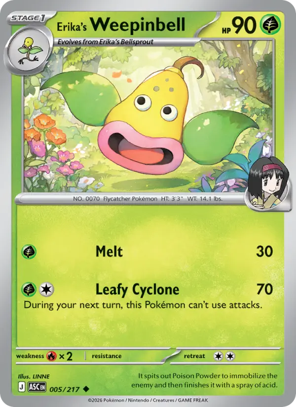 Erika's Weepinbell, Normal