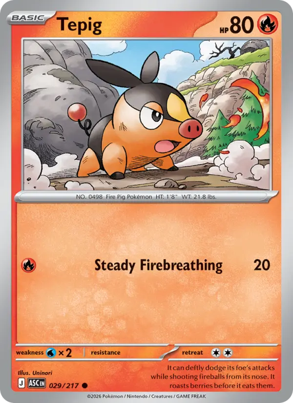 Tepig, Normal