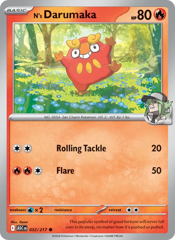 N's Darumaka, Normal