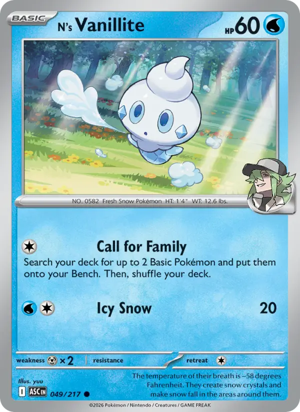 N's Vanillite, Normal