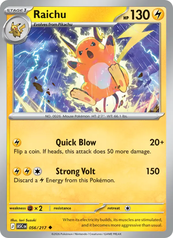 Raichu, Normal