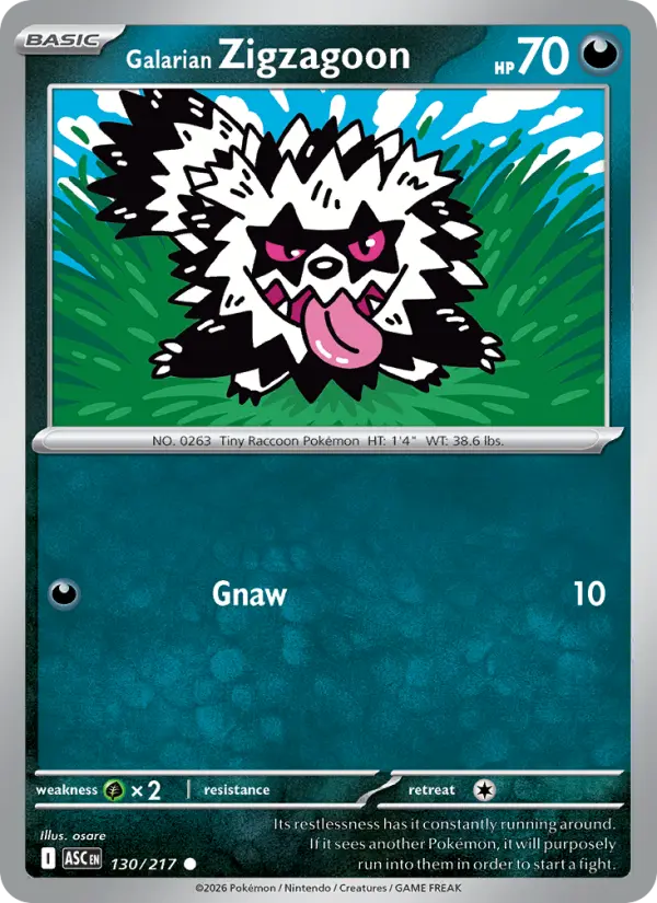 Galarian Zigzagoon, Normal