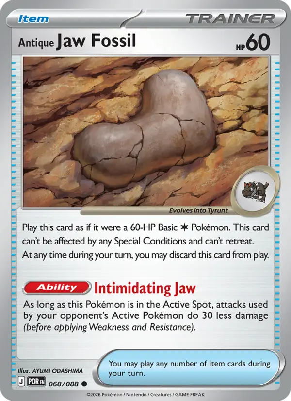 Antique Jaw Fossil, Normal