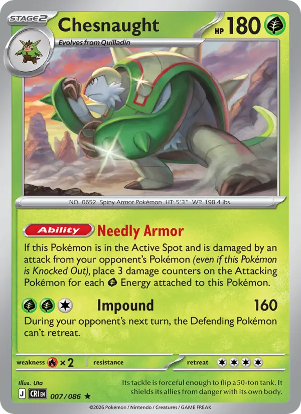 Chesnaught, Holo