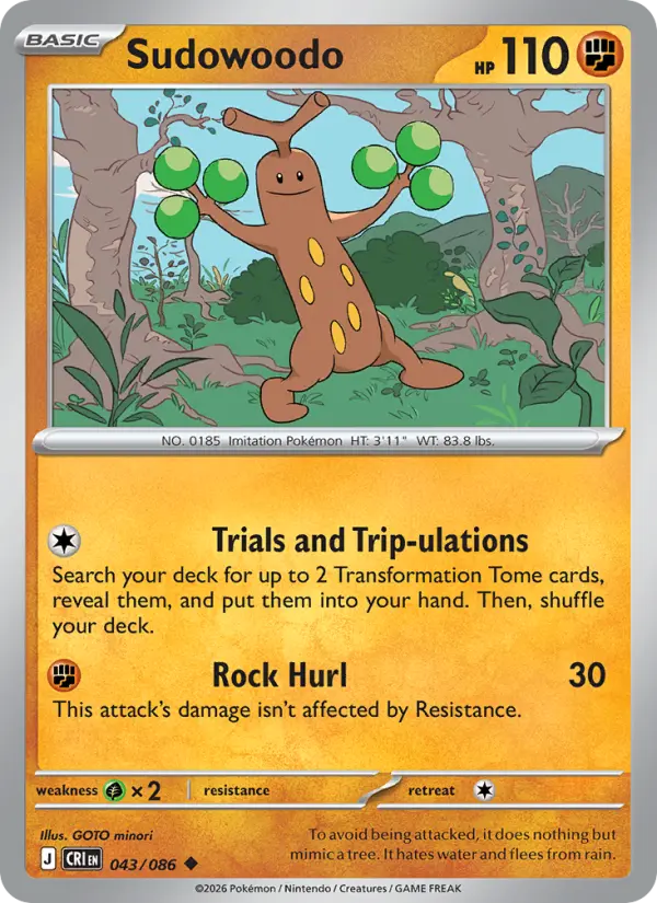 Sudowoodo, Normal