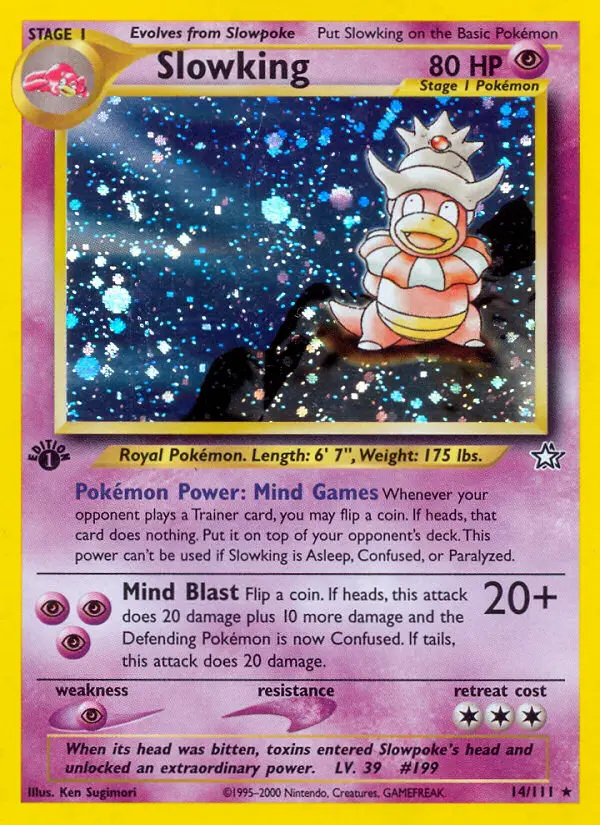 Slowking, First Edition Holo