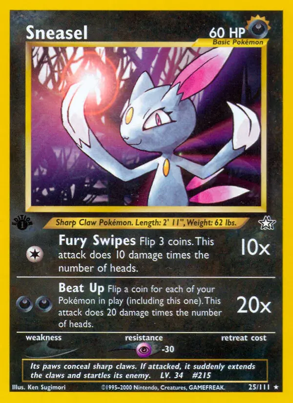 Sneasel, First Edition Normal