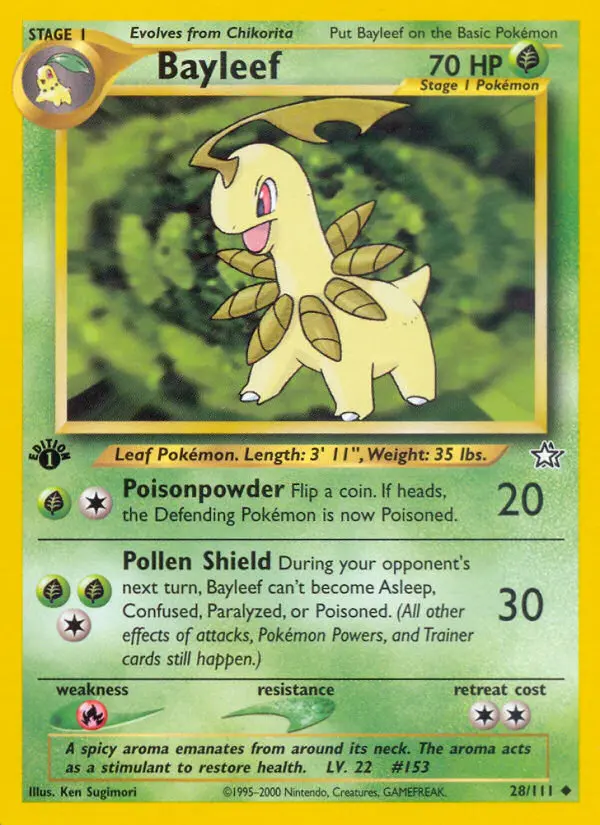 Bayleef, First Edition Normal